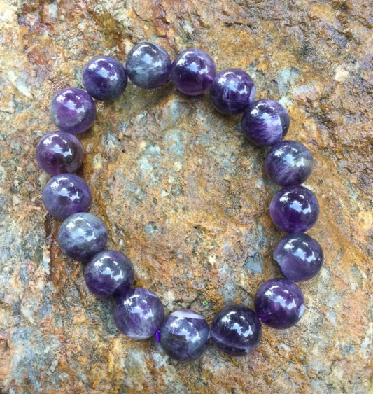 Semi-precious Amethyst Crystal Bracelet-Hand Picked Imports