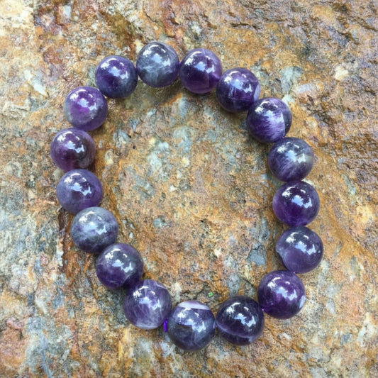 Semi-precious Amethyst Crystal Bracelet-Hand Picked Imports