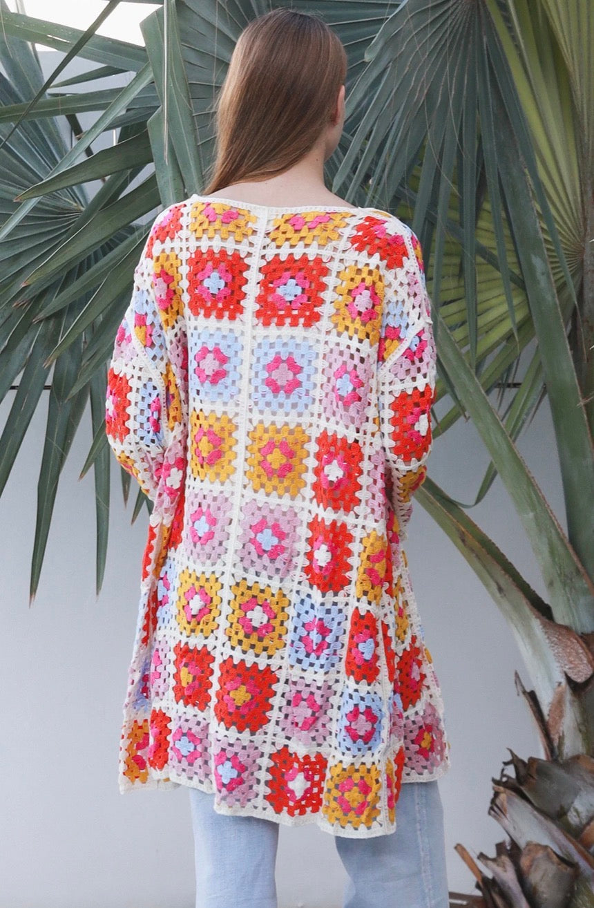 Ladies Stretchy Mid Season Cardigan/Top Size Medium-Hand Picked Imports