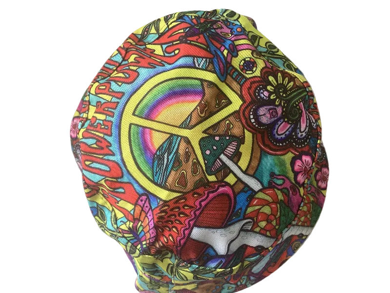 Funky Unisex Reversible Cotton Printed Boho Peace Bucket Hat Free Size-Hand Picked Imports