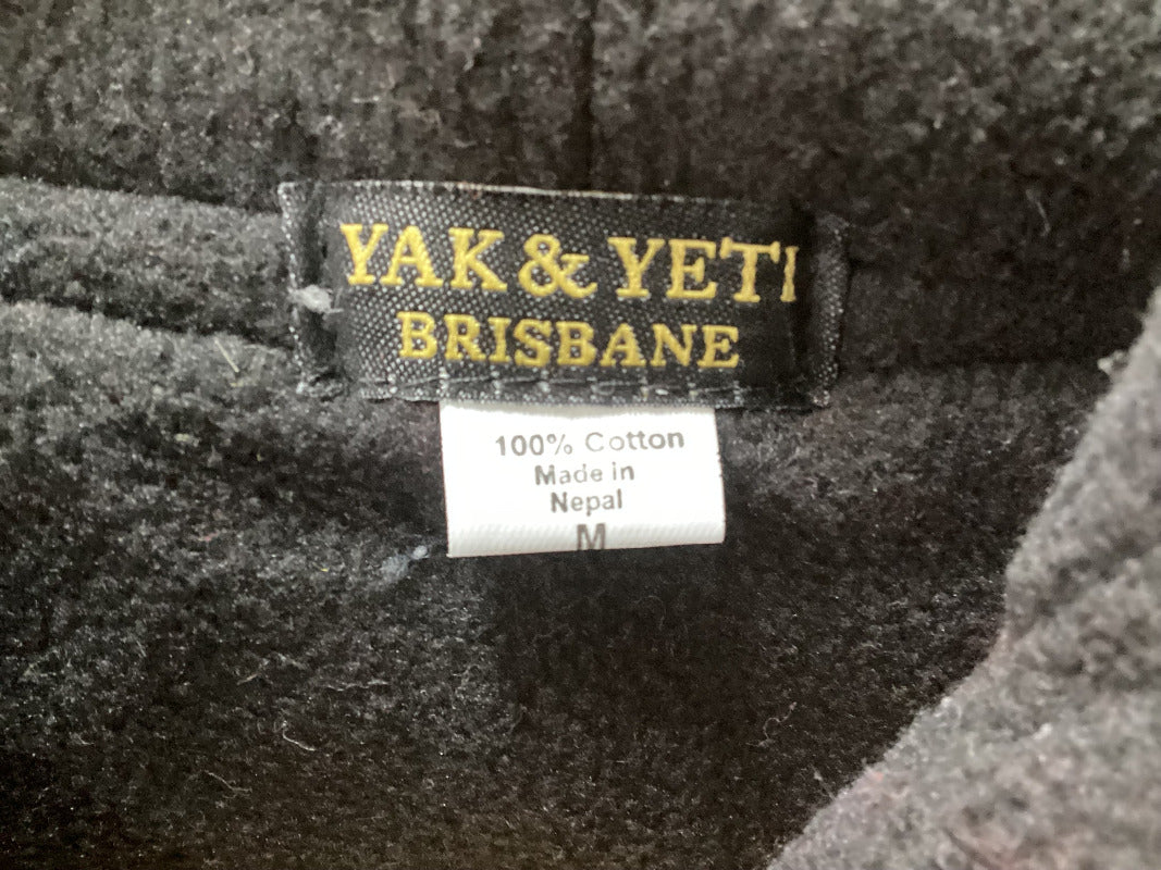 Lined Brushed Cotton Boho Winter Jacket Made in Nepal Size Medium-Hand Picked Imports