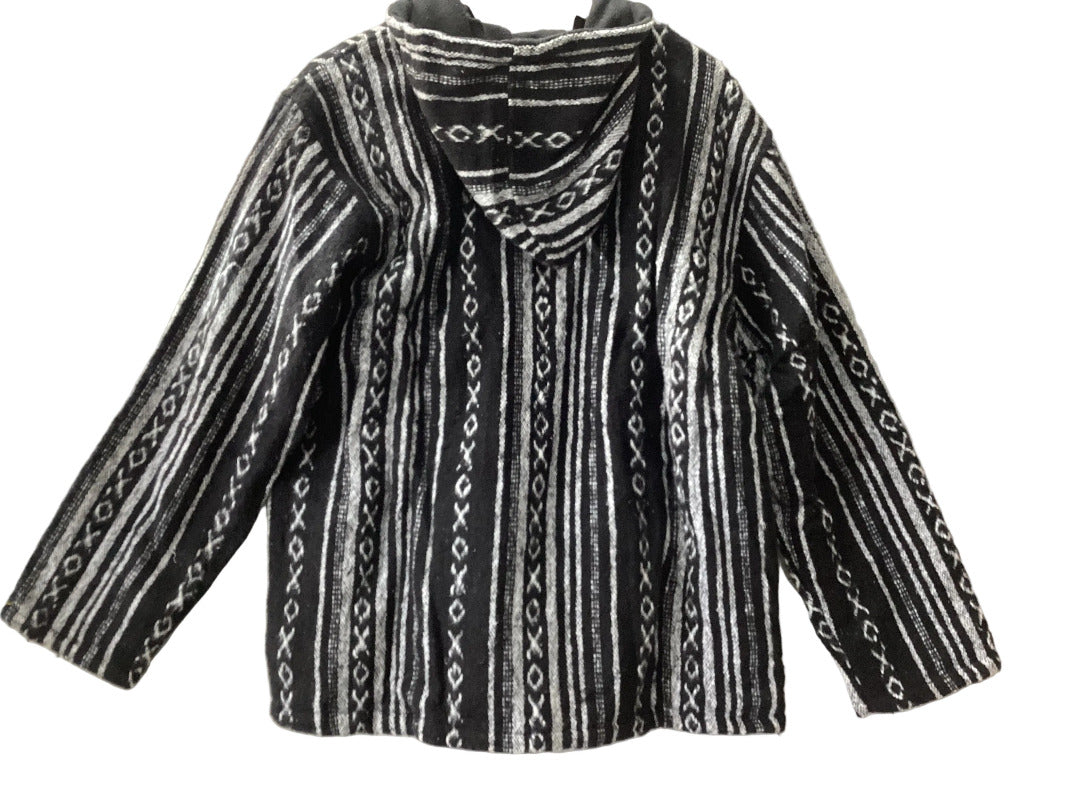 Lined Brushed Cotton Boho Winter Jacket Made in Nepal Size Medium/Large-Hand Picked Imports