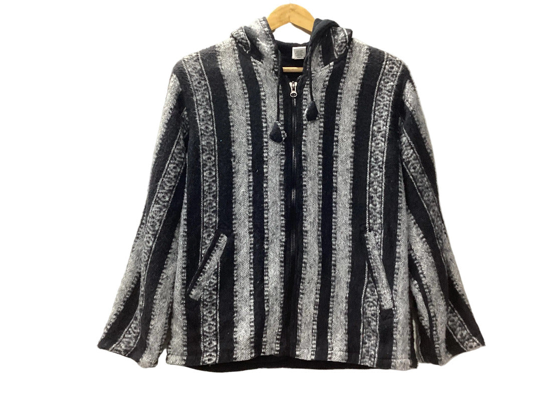 Lined Brushed Cotton Boho Winter Jacket Made in Nepal Size Small-Hand Picked Imports