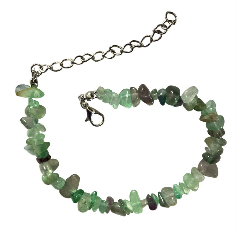 Adjustable Crystal Chip Anklets-Hand Picked Imports