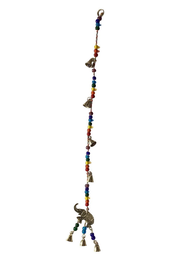 Brass Bell Chakra String with Elephant-Hand Picked Imports