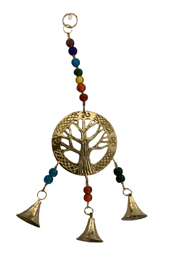 Brass Bells Tree of Life Chakra String Length 26cm-Hand Picked Imports