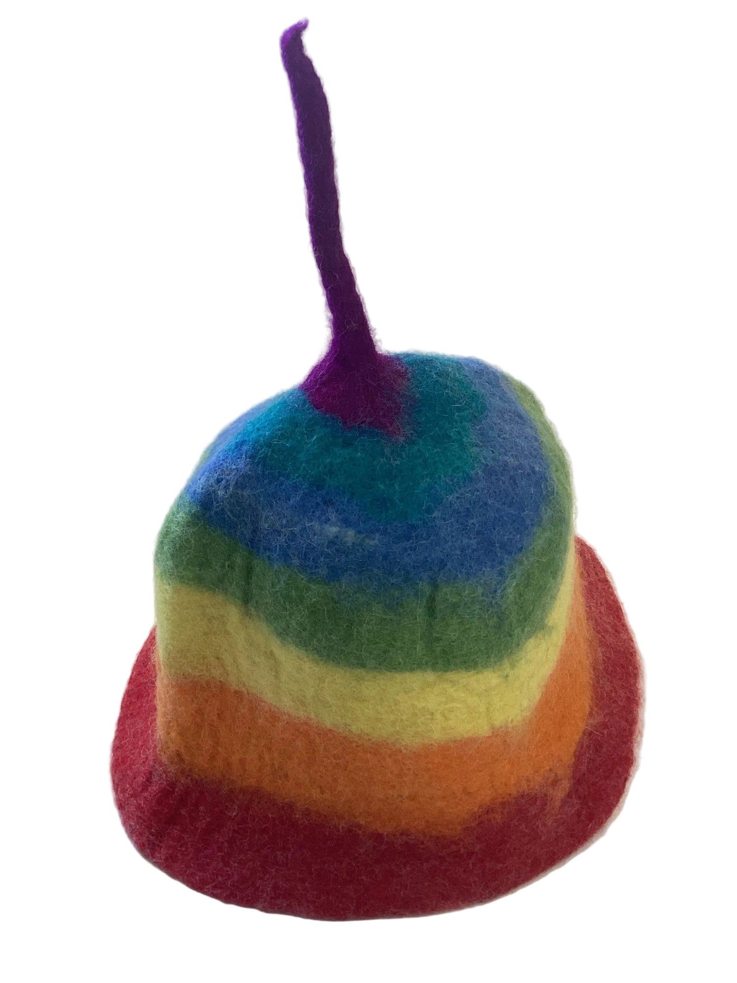 Rainbow Felt Adult Hat Handmade in Nepal-Hand Picked Imports