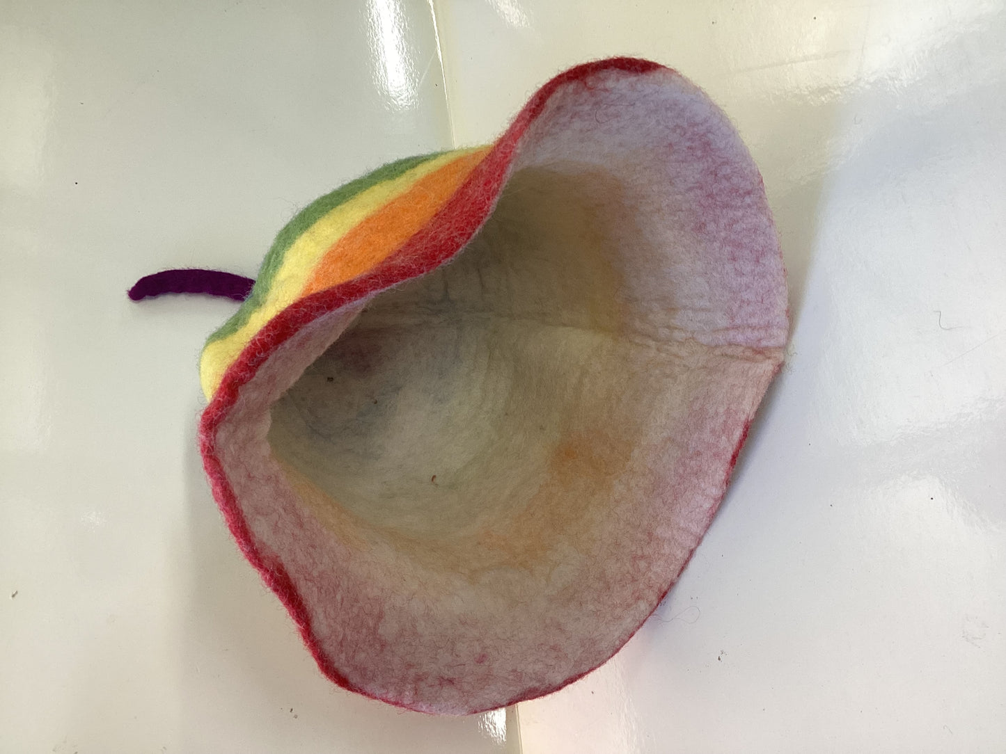 Rainbow Felt Adult Hat Handmade in Nepal-Hand Picked Imports