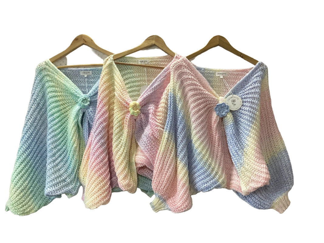 Ladies Soft Spring BoHo Loose Knit Jumper Free Size-Hand Picked Imports