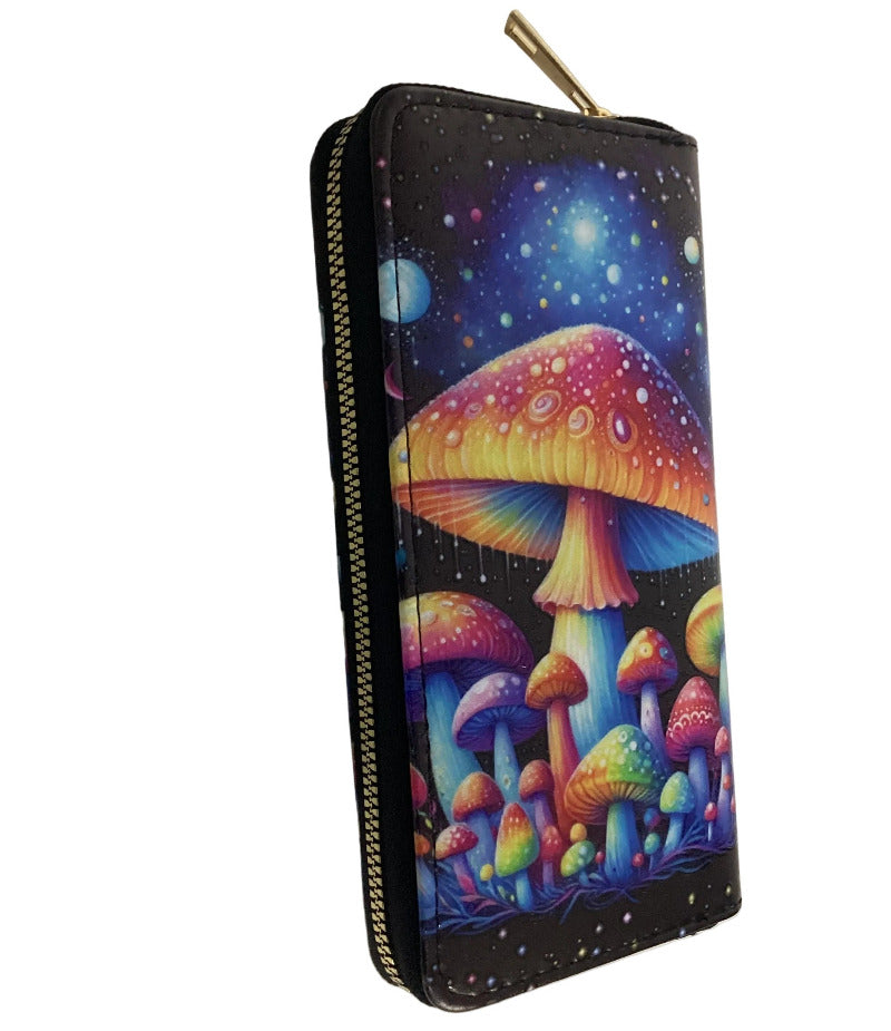 Large Printed Zip-Around Purse / Wallet-Hand Picked Imports