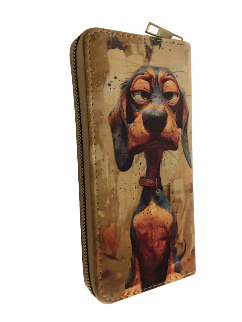 Large Printed Zip-Around Purse / Wallet-Hand Picked Imports