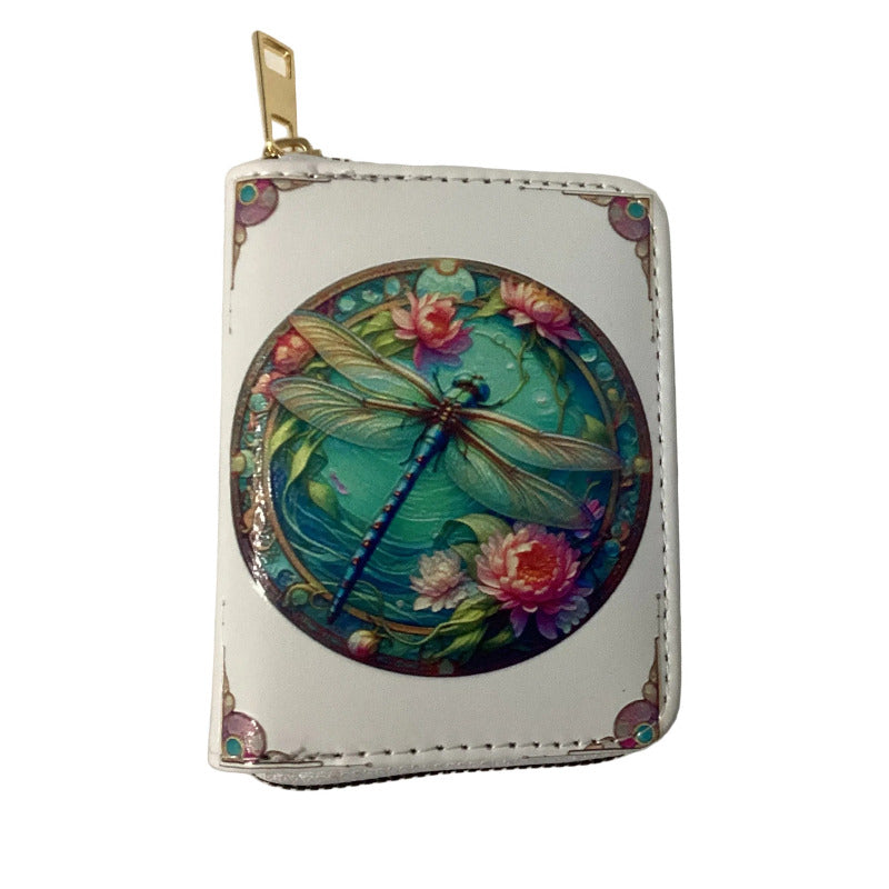 Small Printed Zip-Around Purse / Wallet – Kombi & Dragonfly-Hand Picked Imports