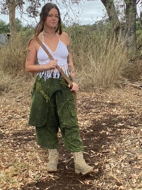 Stonewashed Unisex Aladdin Festival Hippie Pants Four Colours-Hand Picked Imports