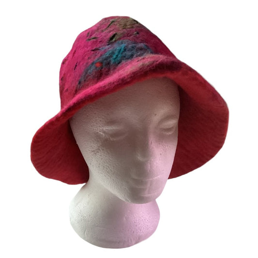 Dab Tie Dyed Adult Felt Hat Handmade in Nepal van-Hand Picked Imports