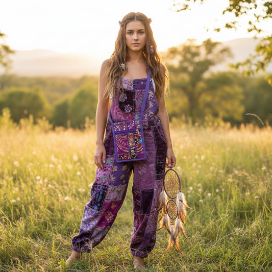 Ladies Sequins Cotton Festival Night Club/Passport Bag 16.5x20cm-Hand Picked Imports