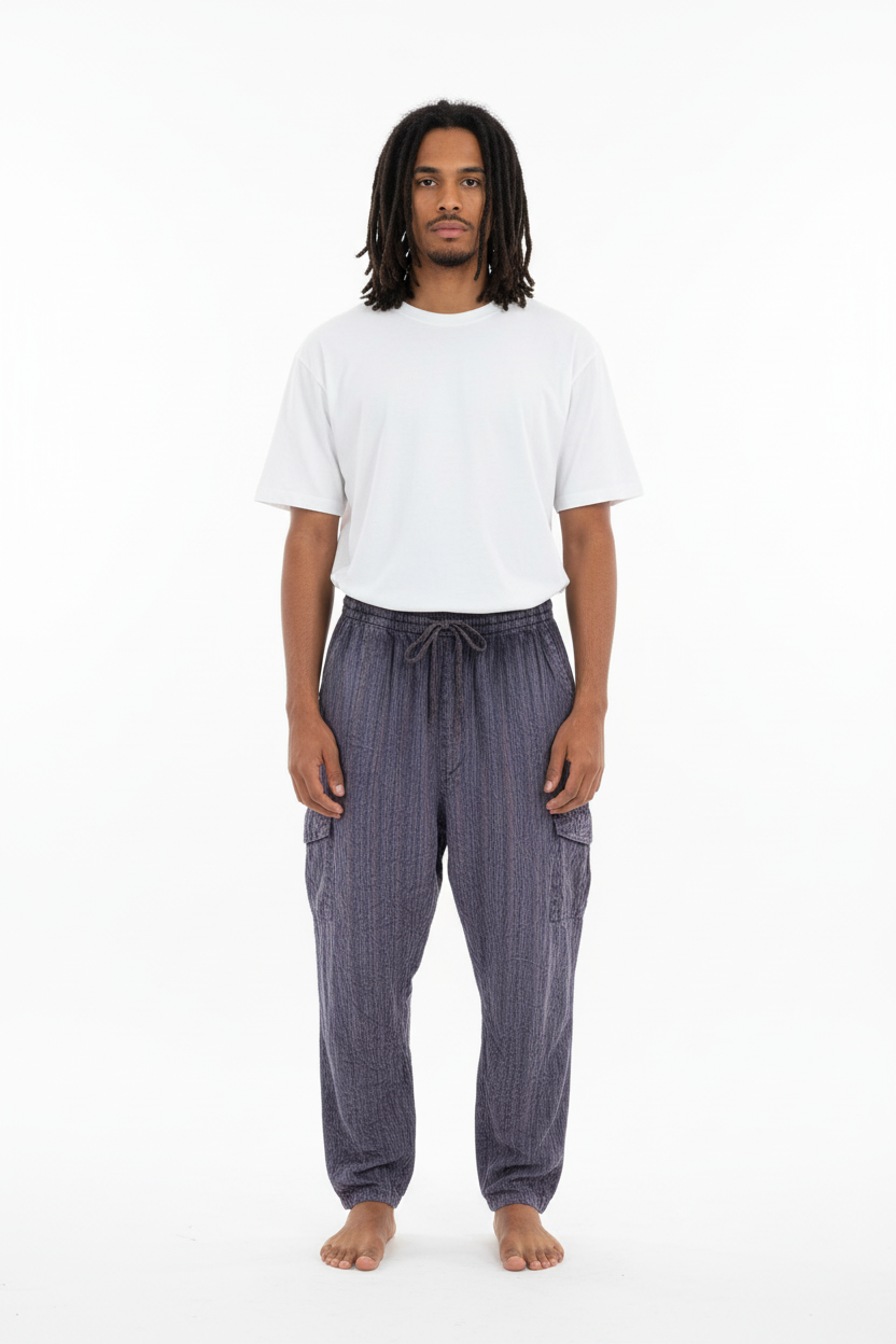 Men's/ Unisex Cotton Cargo Pants - Made in India-Hand Picked Imports