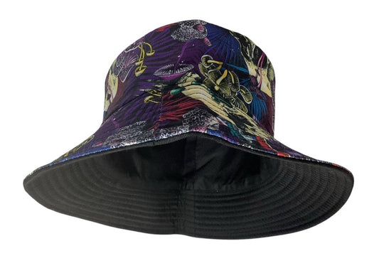 Funky Unisex Reversible Cotton Printed Skull Bucket Hat-Hand Picked Imports