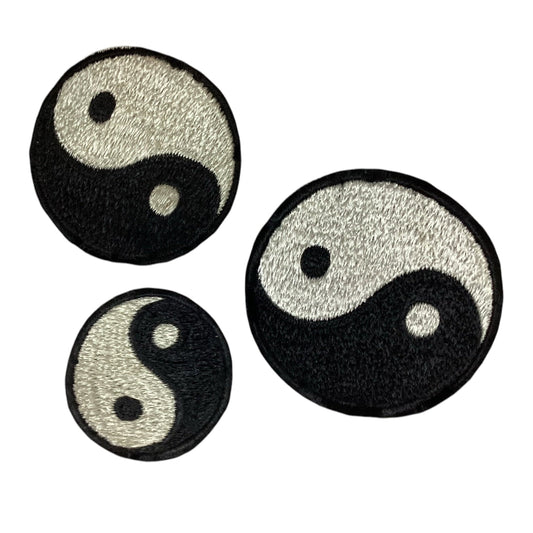 Set of Three Sew on OM Symbol Patches Made in Nepal-Hand Picked Imports