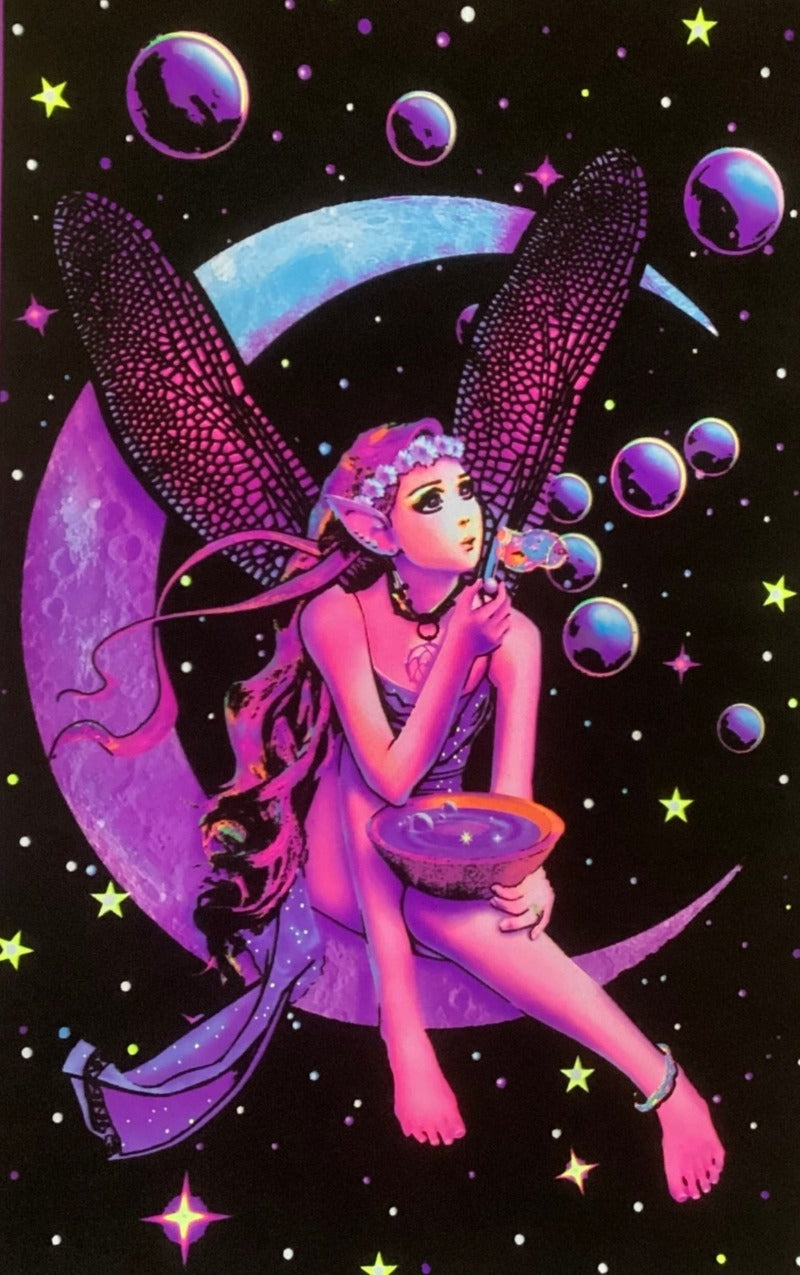 Fairy Dreams Velvet Blacklight Poster 55 X 85cm-Hand Picked Imports