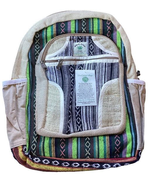 Unisex Hemp/Cotton Backpack-Hand Picked Imports