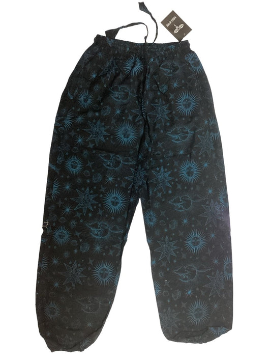 Men's/ Ladies Unisex Festival Hippie Cotton Sun Pants Van Stock-Hand Picked Imports