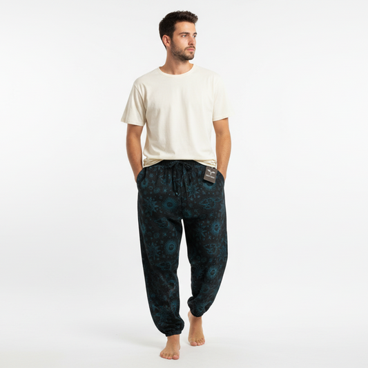 Men's/ Ladies Unisex Festival Hippie Cotton Sun Pants-Hand Picked Imports