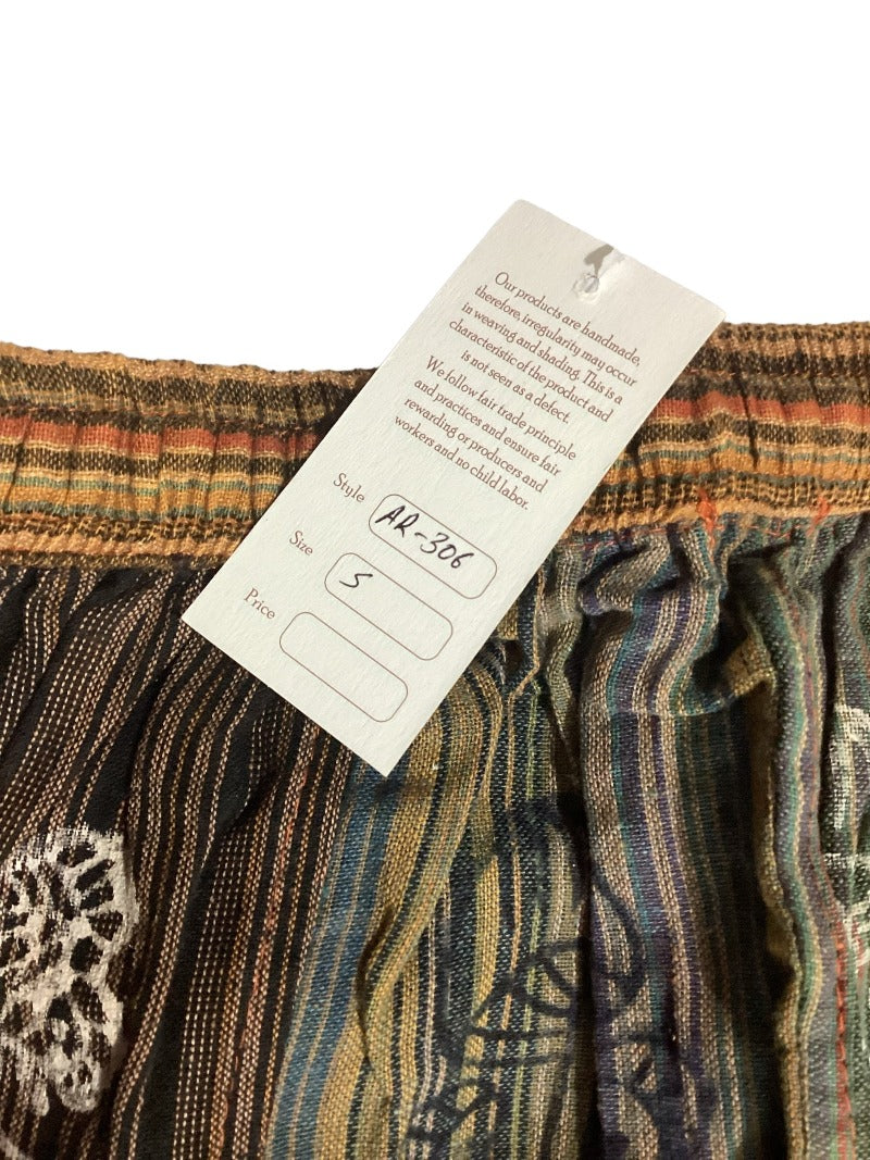 Men's/ Unisex Festive Cotton Mushroom Patchwork Cargo Pants Size Small-Hand Picked Imports