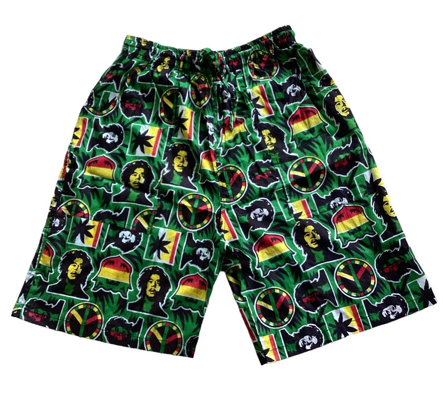 Men's Cotton Bob Marley Shorts-Hand Picked Imports