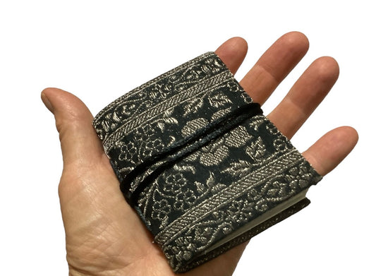 Mini Handcrafted Art Journal with Hand Made Paper from India Size 9 x 8 cm-Hand Picked Imports