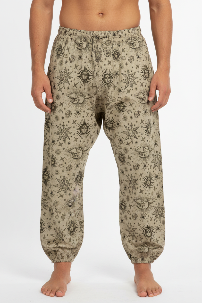 Men's/ Ladies Unisex Festival Hippie Cotton Sun Pants-Hand Picked Imports