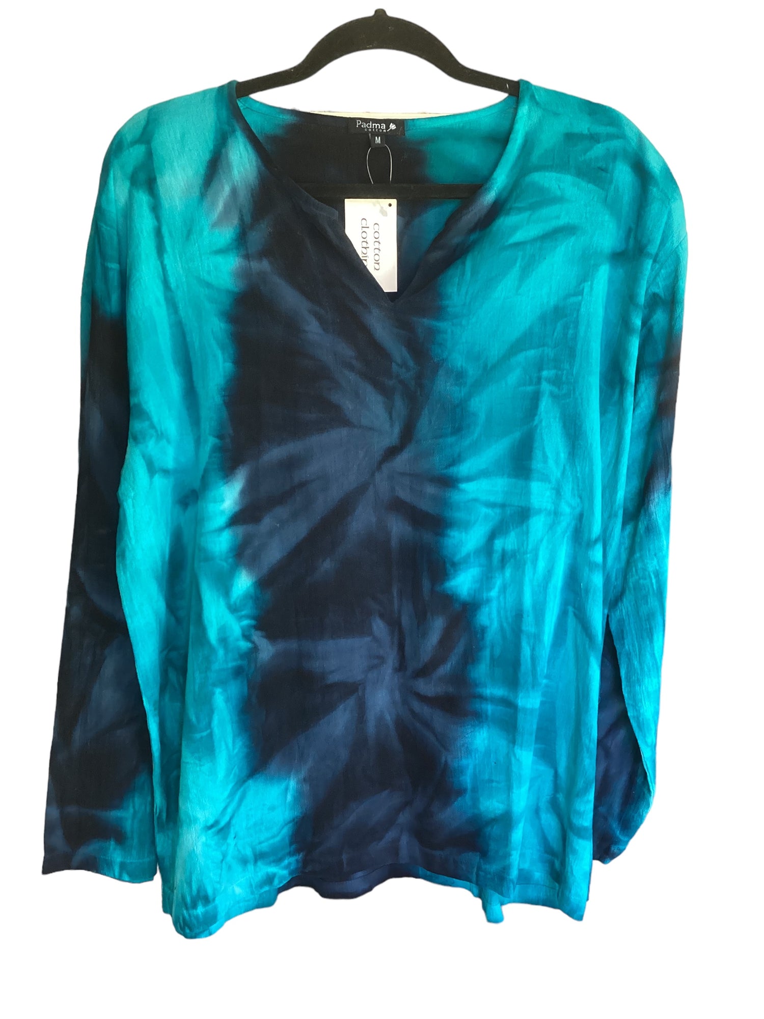 Men's/ Unisex Tie Dyed Long Sleeve BoHo Hippie Shirt Sizes M & XL-Hand Picked Imports