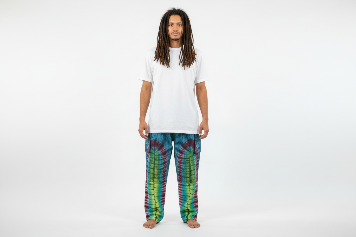 Men's/ Unisex Festival Holiday Cargo Pants Size Small/Medium-Hand Picked Imports