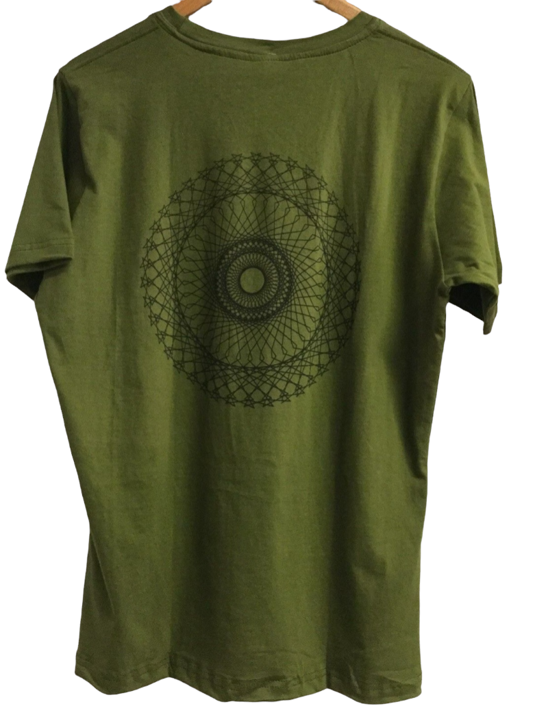 Men's Sacred Geometry Flower of Life Cotton BoHo T-shirt-Hand Picked Imports