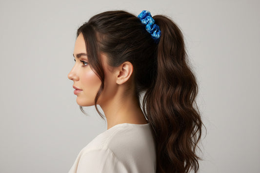 3Pc Hippie BoHo Cotton Scrunchies with Secret Pocket/Zipper Made in India-Hand Picked Imports