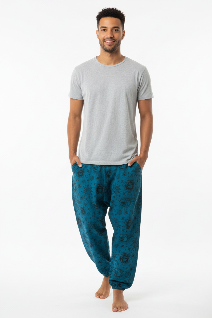 Men's/ Ladies Unisex Festival Hippie Cotton Sun Pants-Hand Picked Imports