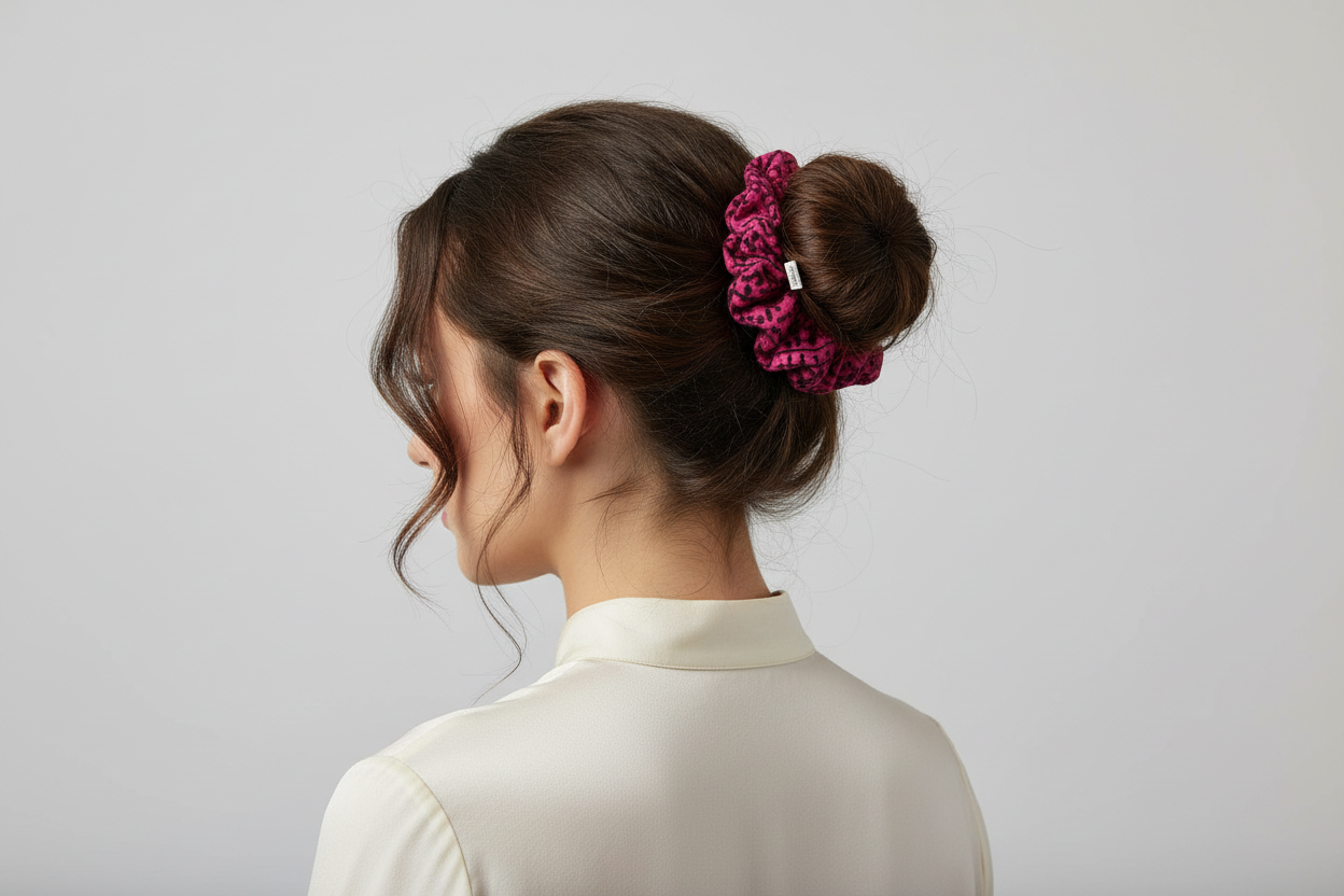 3Pc Hippie BoHo Cotton Scrunchies with Secret Pocket/ Zipper Made in India-Hand Picked Imports