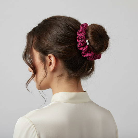 3Pc Hippie BoHo Cotton Scrunchies with Secret Pocket/ Zipper Made in India-Hand Picked Imports