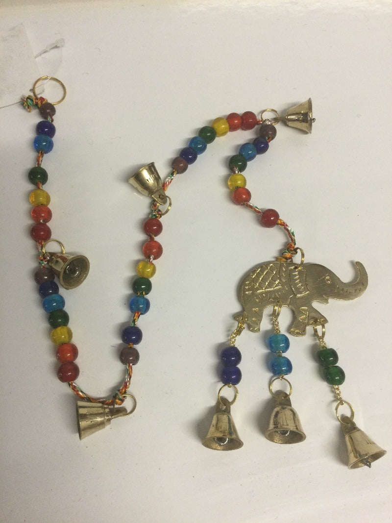 Brass Bell Chakra String with Elephant-Hand Picked Imports