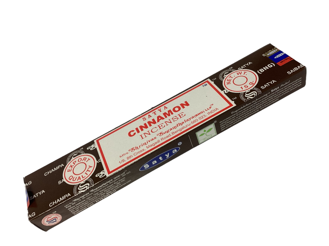 Selection of Satya Incense Sticks including Vanilla and Cinnamon-Hand Picked Imports