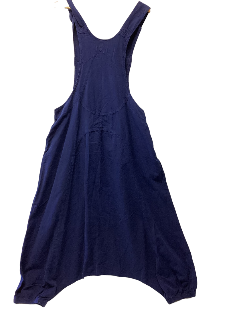 Tan or Navy Blue Long Hippie Festival Cotton Overalls Made in Nepal-Hand Picked Imports