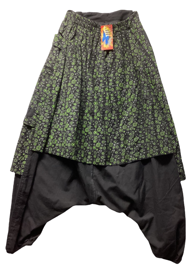 Ladies Aladdin Cotton Festival Hippie Pants Size Small-Hand Picked Imports