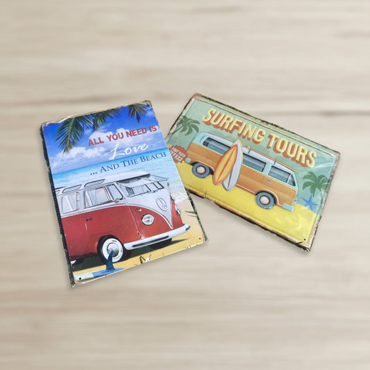 VW Kombi Tin Signs Size: 30 cm x 20 cm-Hand Picked Imports