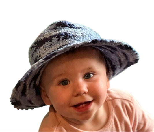 Children's BoHo Crochet Hat size 1- 5 years Kids-Hand Picked Imports