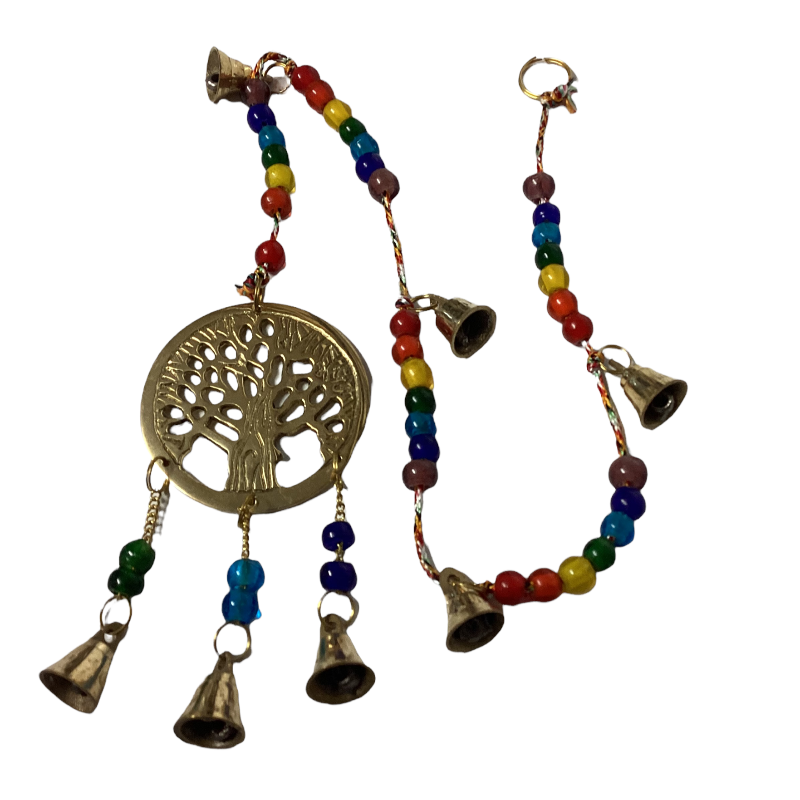 Brass Bells Tree of Life Chakra String Length 66cm-Hand Picked Imports