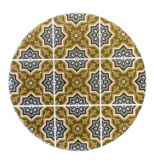 Round Trivet Ceramic and Cork- Teapot Coasters-Hand Picked Imports